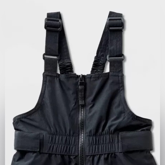 Cat & Jack Toddler 2pk Snow Bib - Cat & Jack™ Black 18 months - Picture 3 of 6